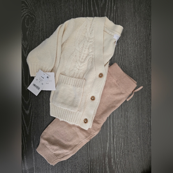 Grayson mini baby cable top & Bottom Outfit Size 3-6 months Or 18 Months NWT - Picture 6 of 9